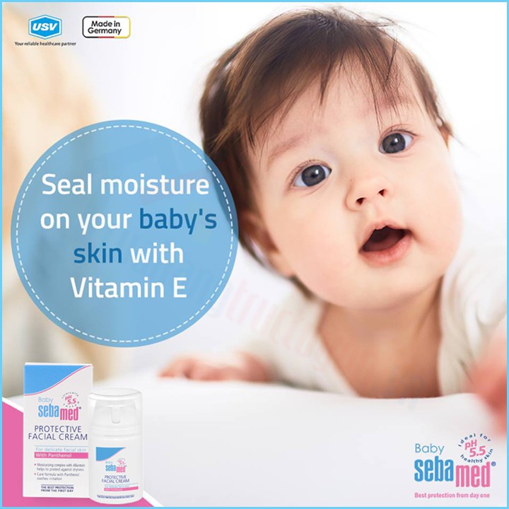 [CHÍNH HÃNG] Kem Bảo Vệ Da Và Trị Chàm Sữa Cho Trẻ Em Sebamed Ph5.5 50Ml Đức