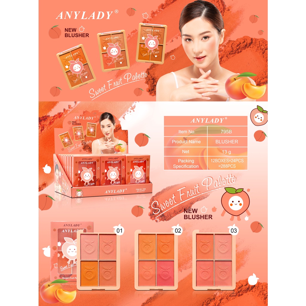 Phấn má hồng  gốm Vitality Blush Kiss Beauty Shop KB-SH07