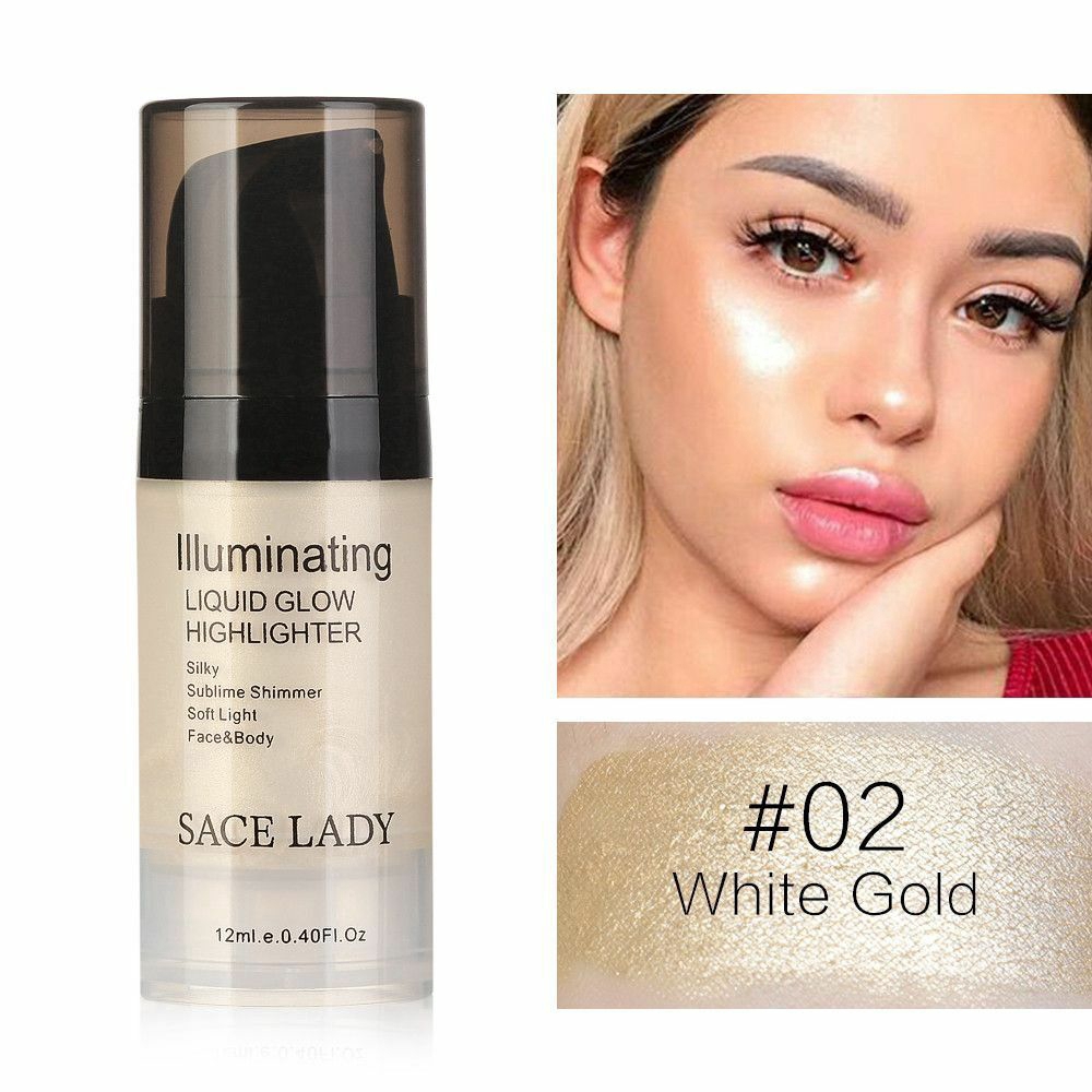 [Hàng mới về] Phấn bắt sáng dạng lỏng tạo lớp trang điểm thu hút cho người mới bắt đầu thương hiệu Sace Lady 12ml