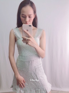 Đầm chữ A, vải bố