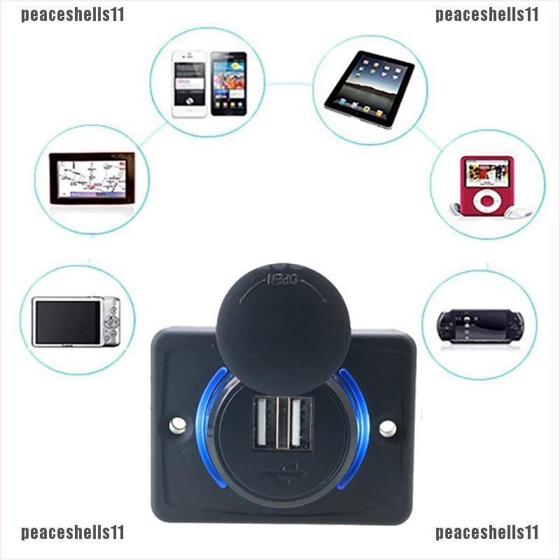 Đầu sạc cổng USB 3.1A 12-24V dành cho xe hơi / xe máy / nhà