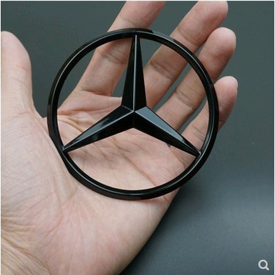 Nhãn dán 90mm 3M Mercedes-Benz Trunk Chrome Star Biểu tượng Huy hiệu Logo