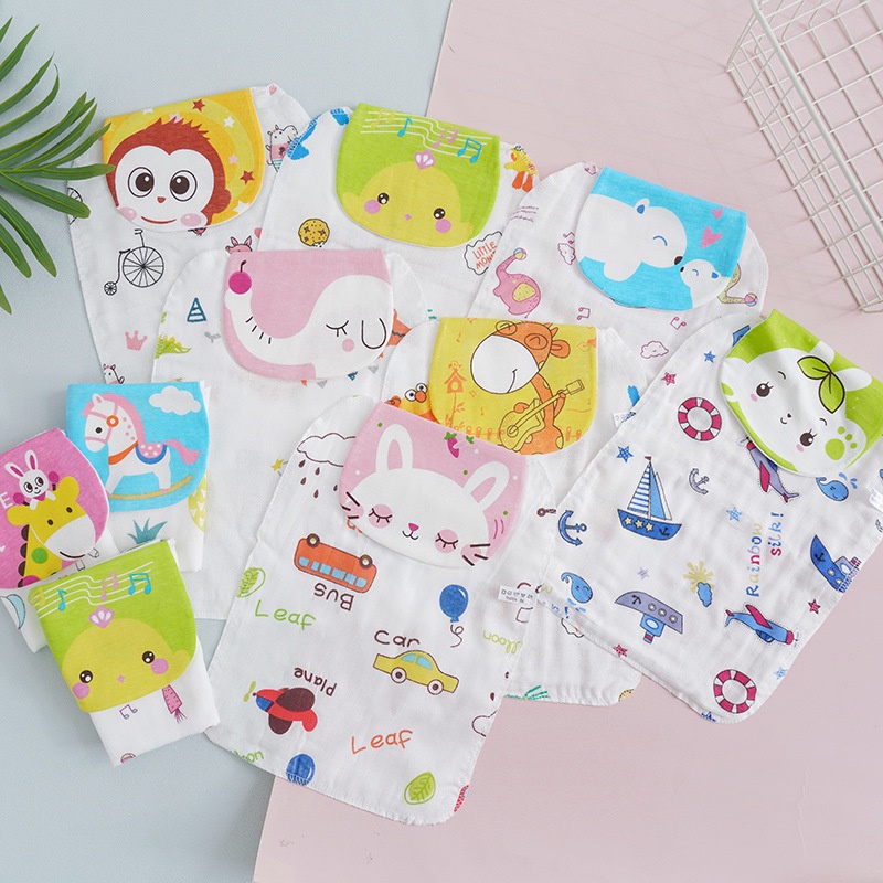 KHĂN THẤM MỒ HÔI ⚡️FREESHIP⚡️ Khăn Thấm Mồ Hôi Lưng Cho Bé