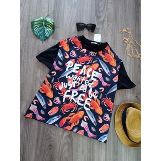 áo thun bigsize nam nữ[hải sản] KY78