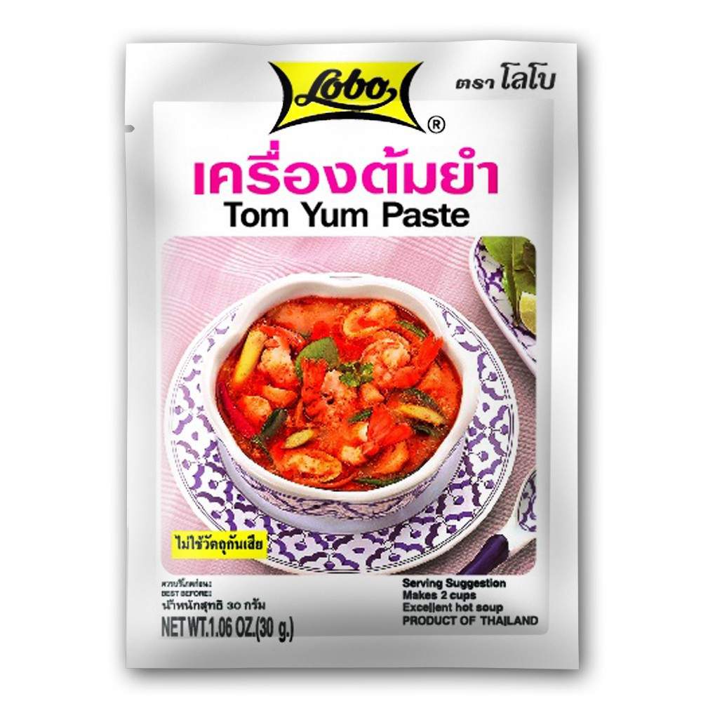 Gia vị lẩu Thái Tom Yum hiệu Lobo -gói nhỏ tiện lợi 5 phút là xong