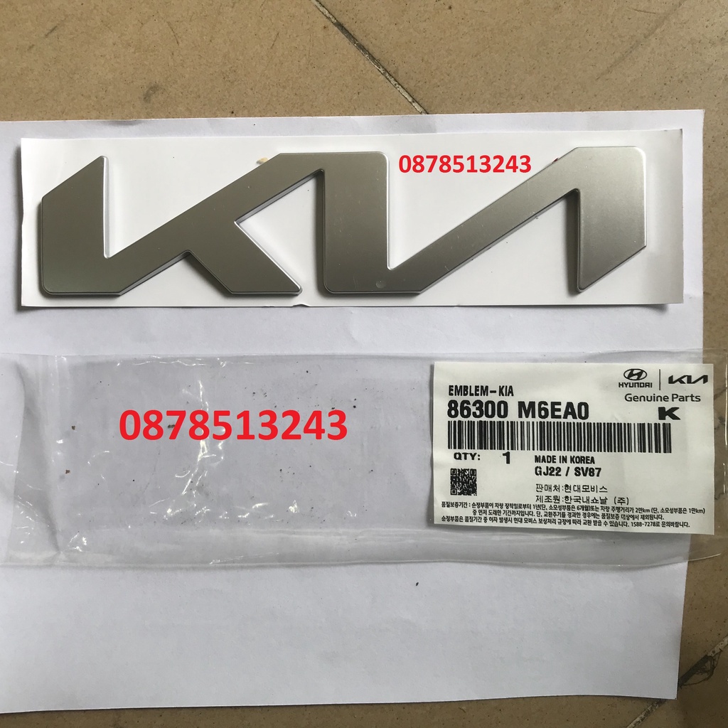 Lô gô Kia đời mới dành cho xe Carnival/ Sorento/ Sonet/ Soluto/ K3/ K5 xịn chính hãng
