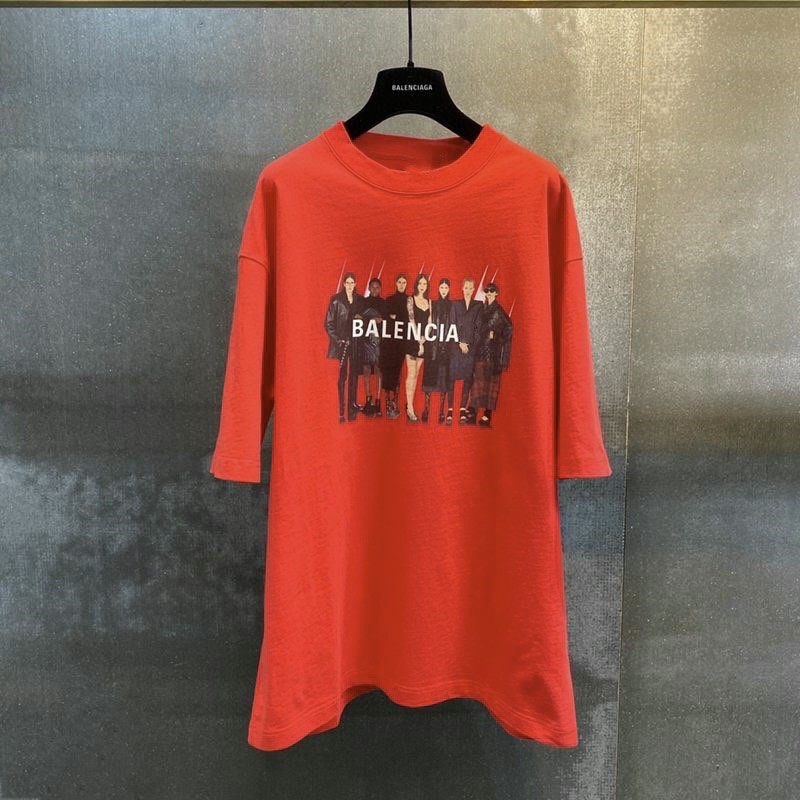 ÁO THUN TAY LỠ COTTON BALENCIAGAA FORM UNISEX (hình chụp thật)