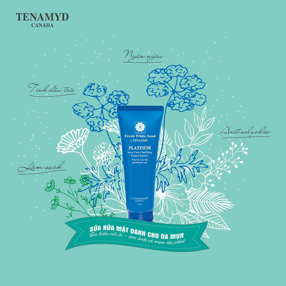 Sữa Rửa Mặt Dành cho Da Mụn Tenamyd Canada 120
