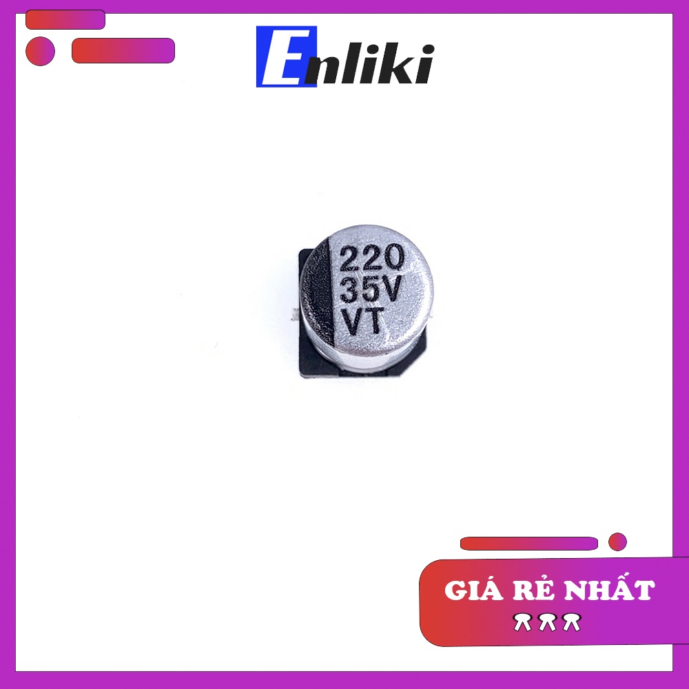 220uF 35V 8x10.2mm Tụ Nhôm