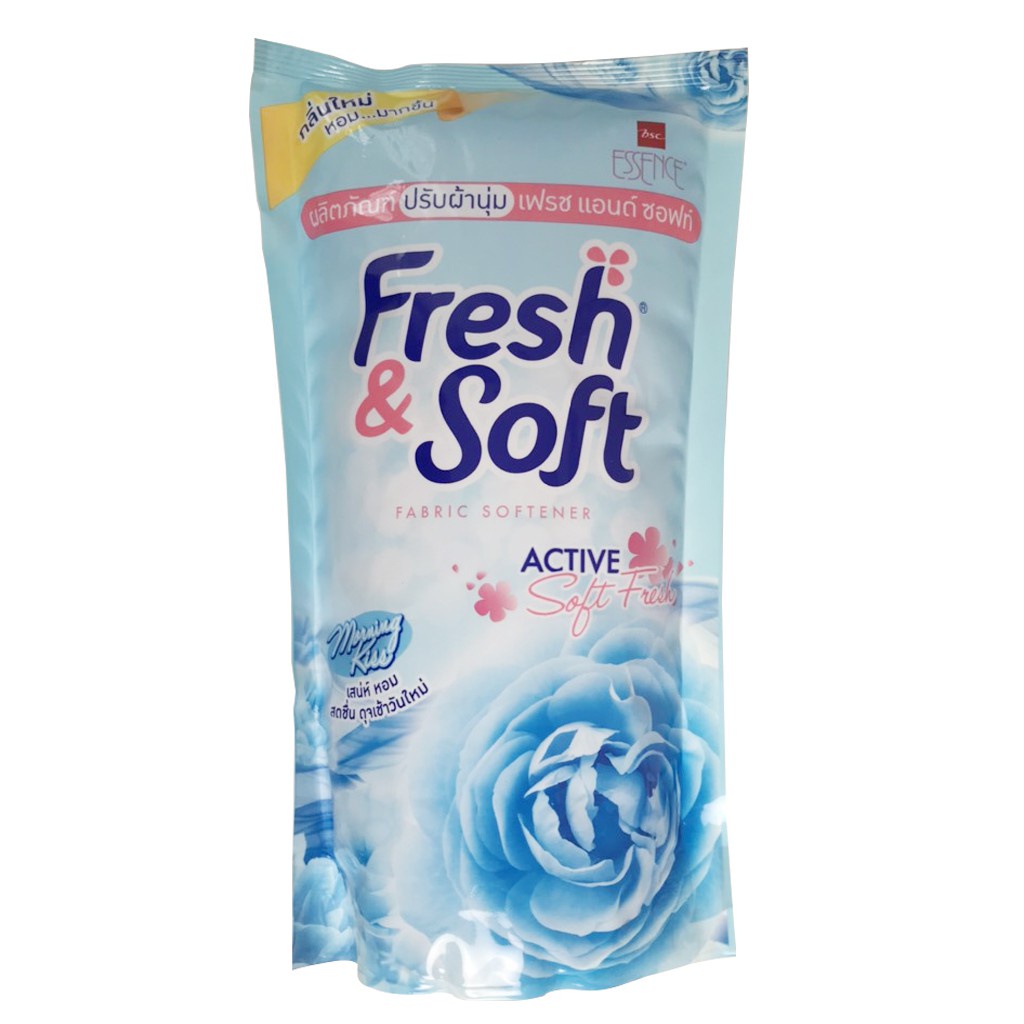 [HÀNG THÁI CHÍNH HÃNG]Xả Mềm Vải Thái Lan Fresh &amp; Soft Thơm Lâu, Túi 600ml Hương Thơm Dịu Nhẹ (Giao màu ngẫu nhiên)