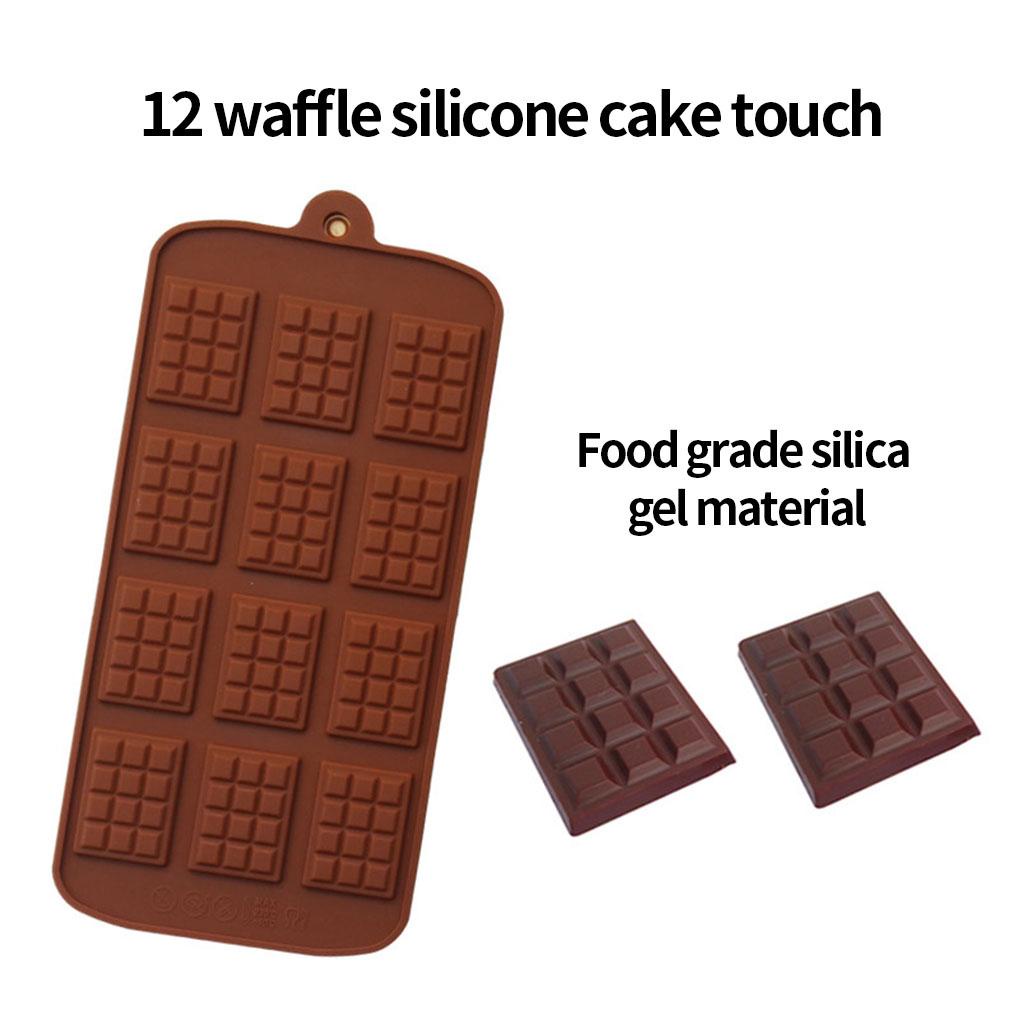 Khuôn Silicone Chịu Nhiệt 12 Ngăn Làm Bánh Chống Mài Mòn