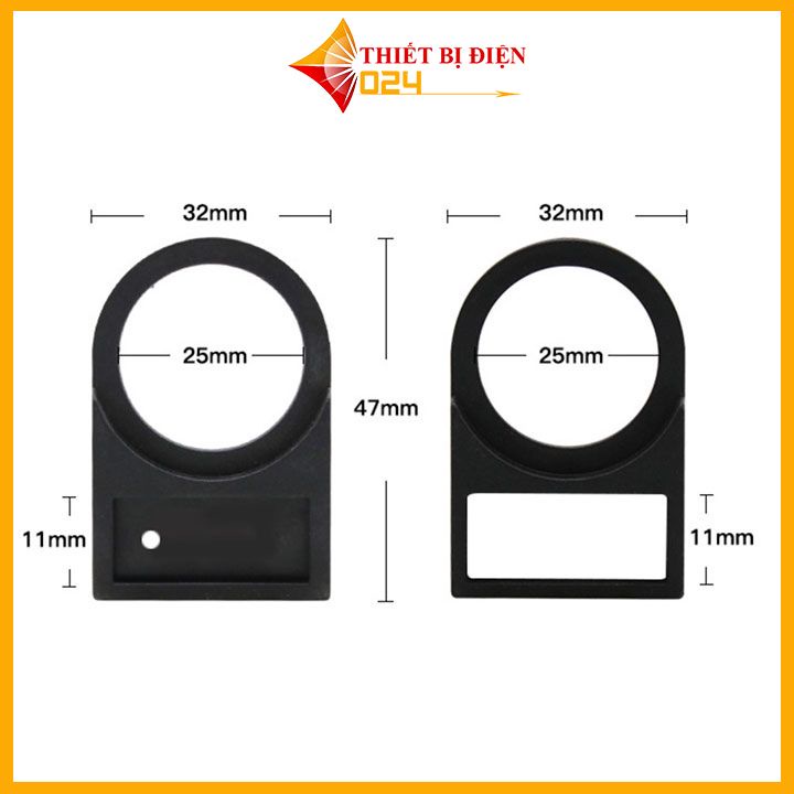 Tem nhãn mica phi 22mm và 25mm ghi tên, kí hiệu thiết bị điện trên tủ điện giúp nhận diện dễ dàng hơn