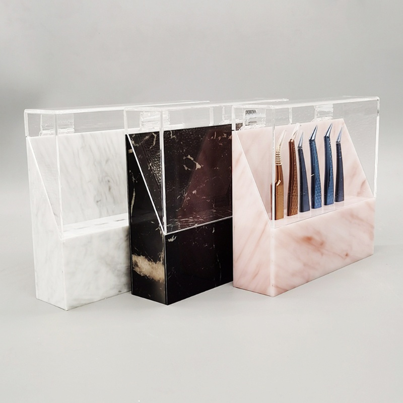 Giá Đỡ Nhíp Lông Mi 8 Lỗ Bằng Acrylic Tiện Dụng Cho Salon