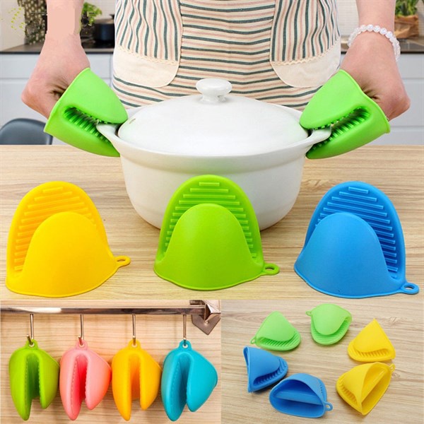 Set 2 kẹp đồ nóng silicon chống bỏng tay