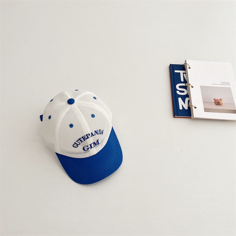 Mũ Lưỡi Trai Phối Lưới Thêu Chữ Màu Sắc Ngọt Ngào Thời Trang Cho Bé