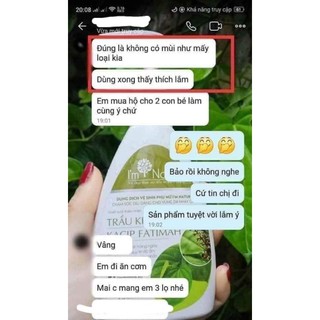 Dung Dịch Vệ Sinh Trầu Không thiên nhiên I'm nature