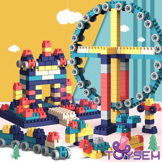 Đồ chơi trẻ em xếp hình lắp ráp Toysem 520 chi tiết phát triển tư duy trí não - Quà tặng sinh nhật, thôi nôi cho bé