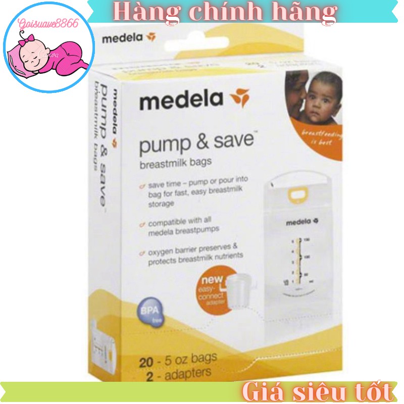 [NVMH] Túi trữ sữa Medela 20c, 50c, 100c