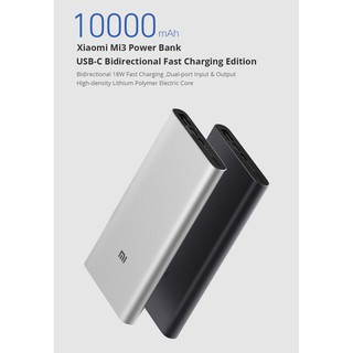 Pin sạc dự phòng Polymer 10.000mAh Xiaomi Mi 18W Fast Charge Power Bank 3