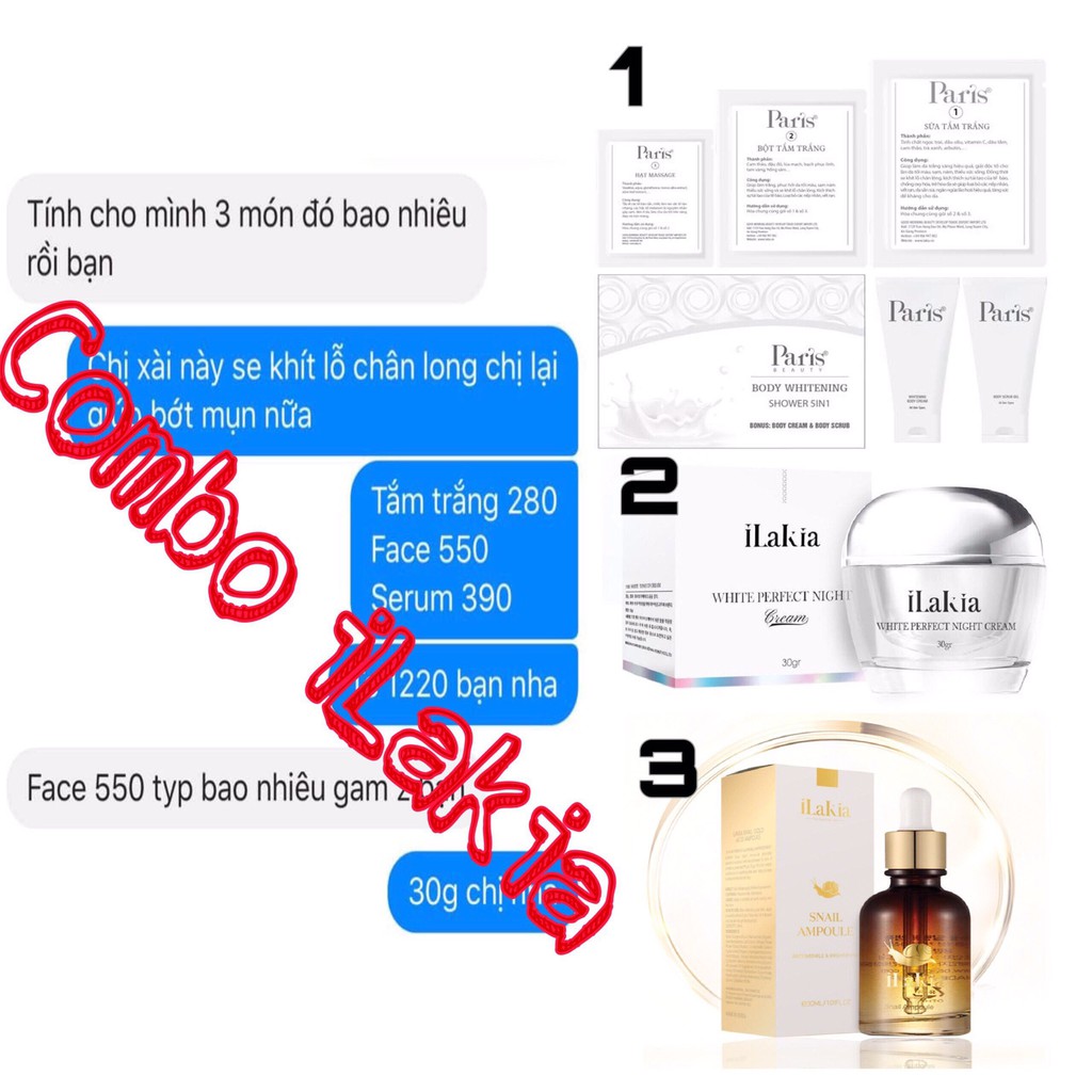 SET Sữa Tắm Trắng Da ❌CHÌNH HÃNG❌Dưỡng Trắng Toàn Thân Paris Body 5 In 1 Tại Nhà An Toàn Hiệu Quả | BigBuy360 - bigbuy360.vn