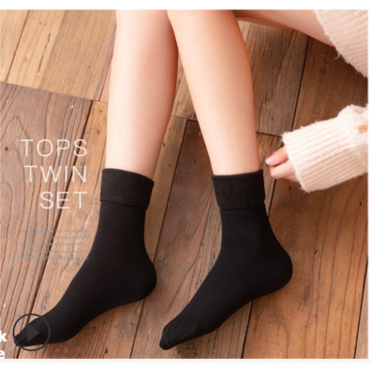 Tất lót lông cừu dành cho nữ siêu ấm giữ nhiệt; T28 - BONMIE