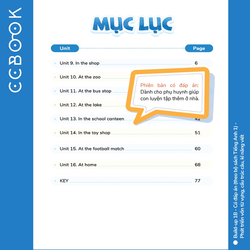 Sách tiếng Anh lớp 1 - Build-up 1B (theo bộ sách Tiếng Anh 1) - Phát triển vốn từ vựng, kĩ năng viết - Có đáp án