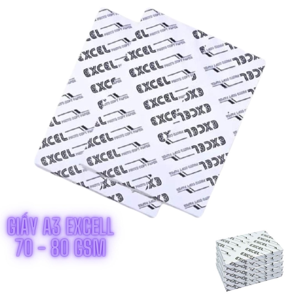 Giấy A3 Excell 70gsm 80 gsm giấy in photo A3 giấy A3 giá rẻ