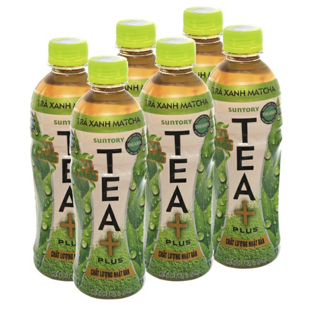 Lốc 6 chai TRÀ XANH MATCHA TEA+ PLUS CHAI 350ML