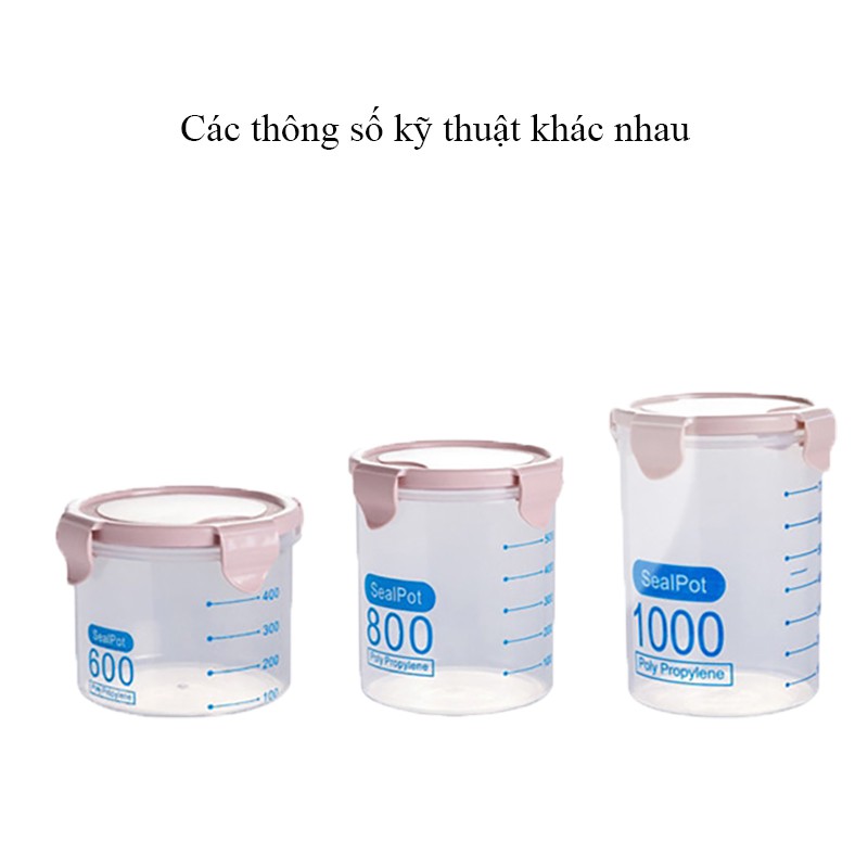 Hộp đựng thực phẩm cao cấp trong suốt an toàn, nắp kín đựng thực phẩm, hoa quả khô, tươi- giadungdep_mh | BigBuy360 - bigbuy360.vn