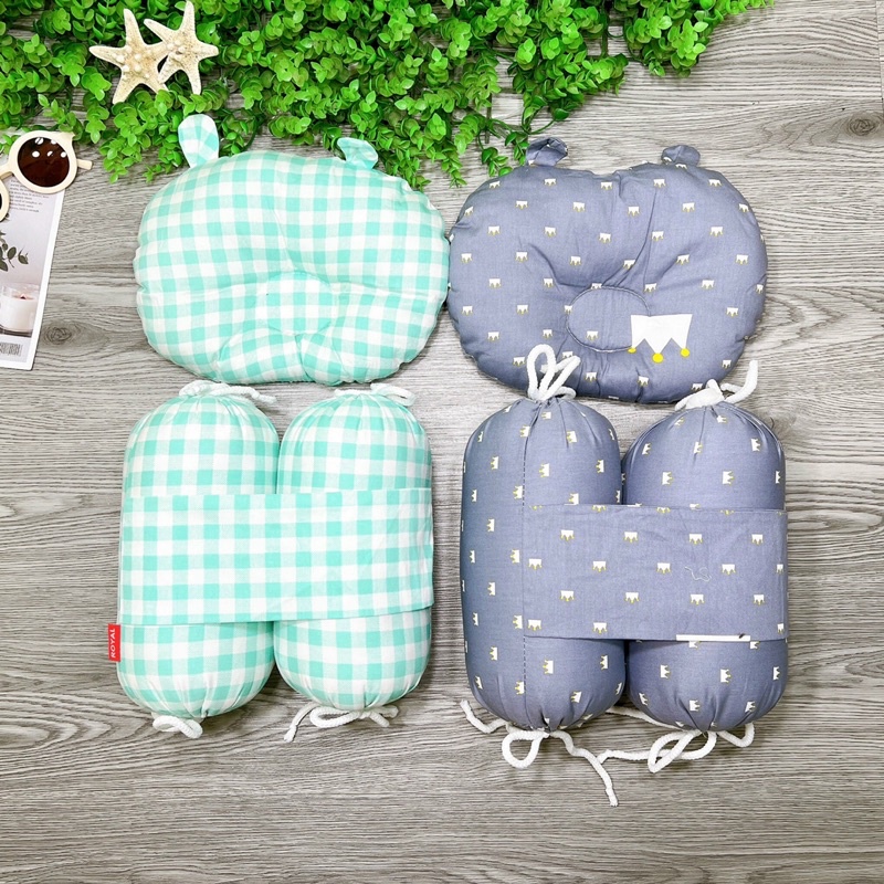 Bộ Chặn Bông Kèm Gối Hoạ Tiết Dễ Thương Cho Bé