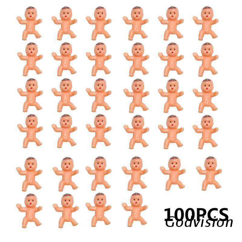 100 mô hình em nhựa ngựa 1Inch dùng trong búp bê