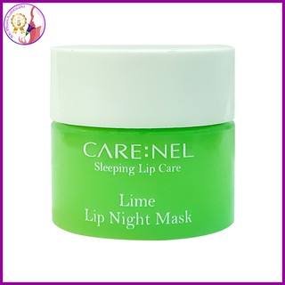 Mặt nạ ngủ môi Carenel hương chanh dưỡng ẩm và làm mềm môi 12ml Hàn Quốc