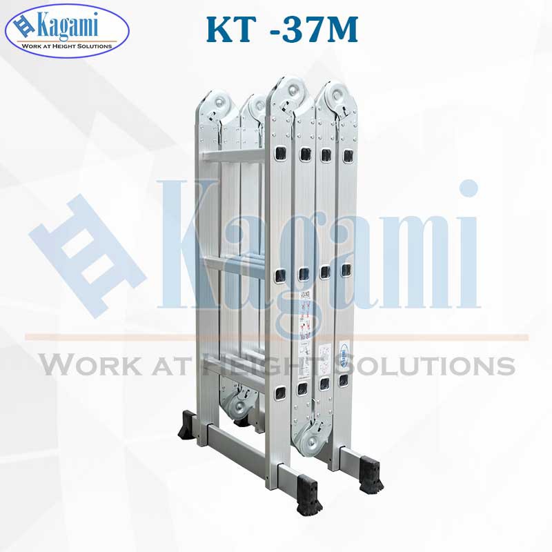 Thang nhôm gấp khúc đa năng 4 đoạn Kagami KT-37M/D