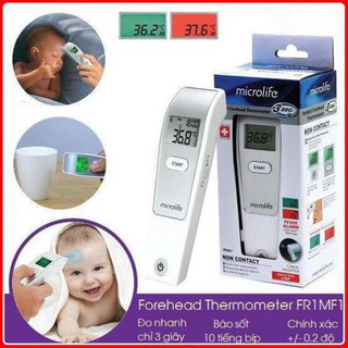 [Đo nhanh , Chính Xác Trong 1 Giây] Nhiệt kế hồng ngoại đo trán Microlife FR1MF1 - Hàng Thụy Sĩ