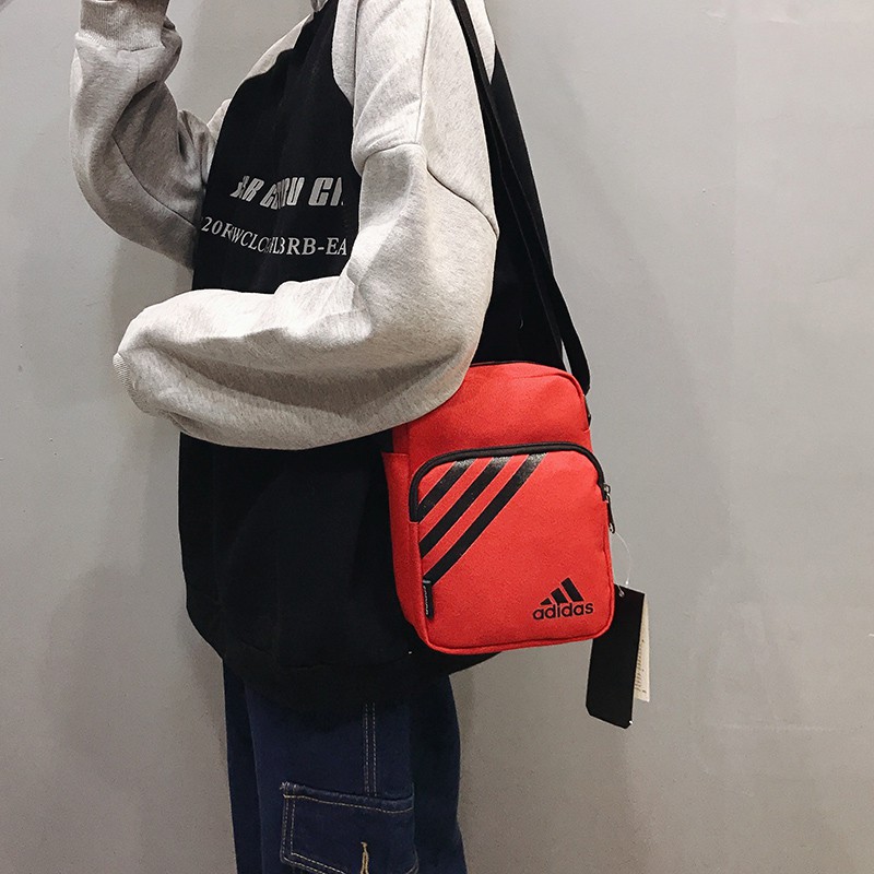 Túi Đeo Chéo Chống Thấm Nước Họa Tiết Adidas Đơn Giản Thời Trang Cho Nam