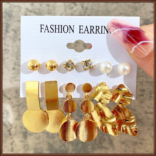 6 Đôi Bông Tai Dáng Dài Hình Bướm Đính Ngọc Trai Thời Trang Cho Nữ