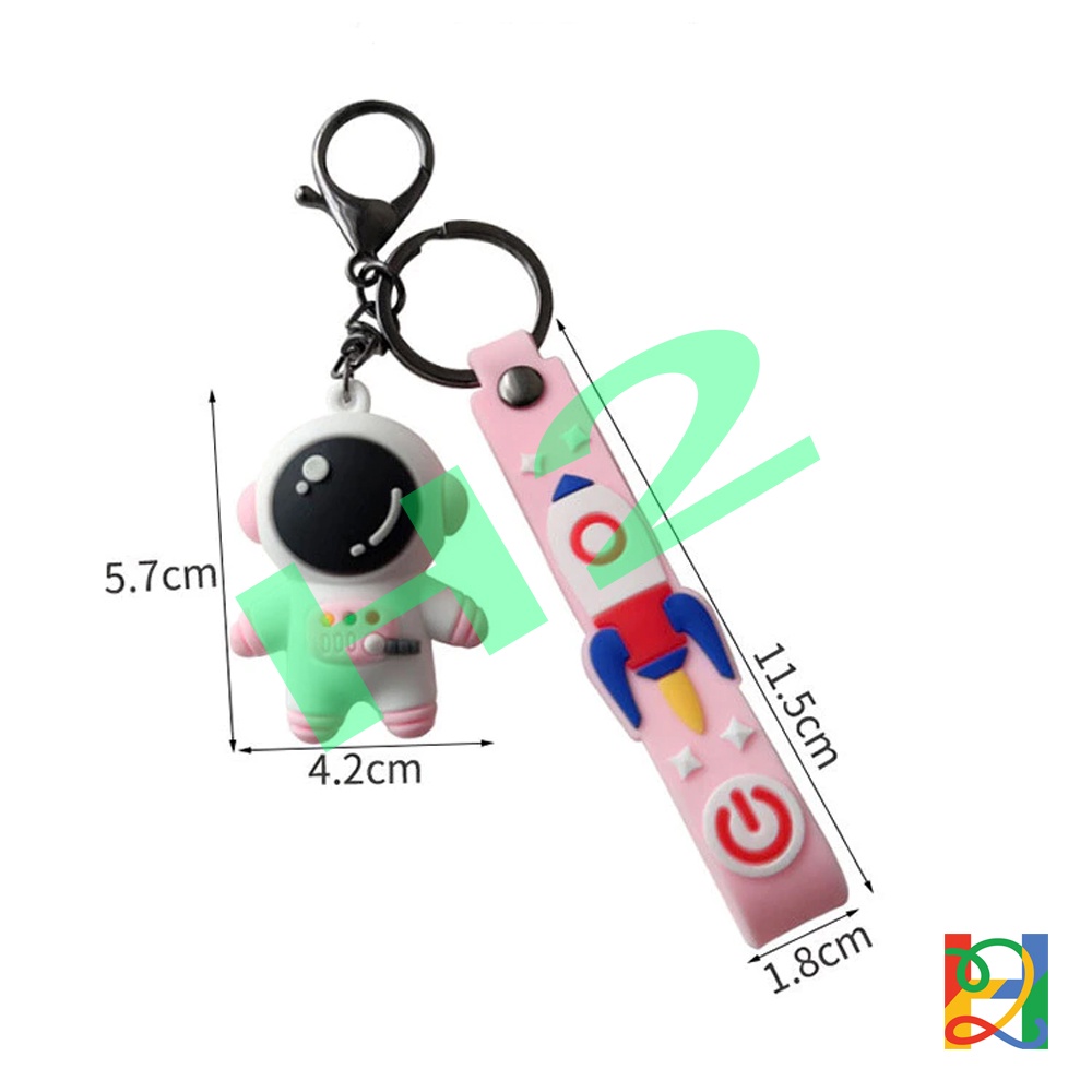 Móc khóa phi hành gia treo balo cute, hoạt hình xinh xắn, hình thú cực đáng yêu