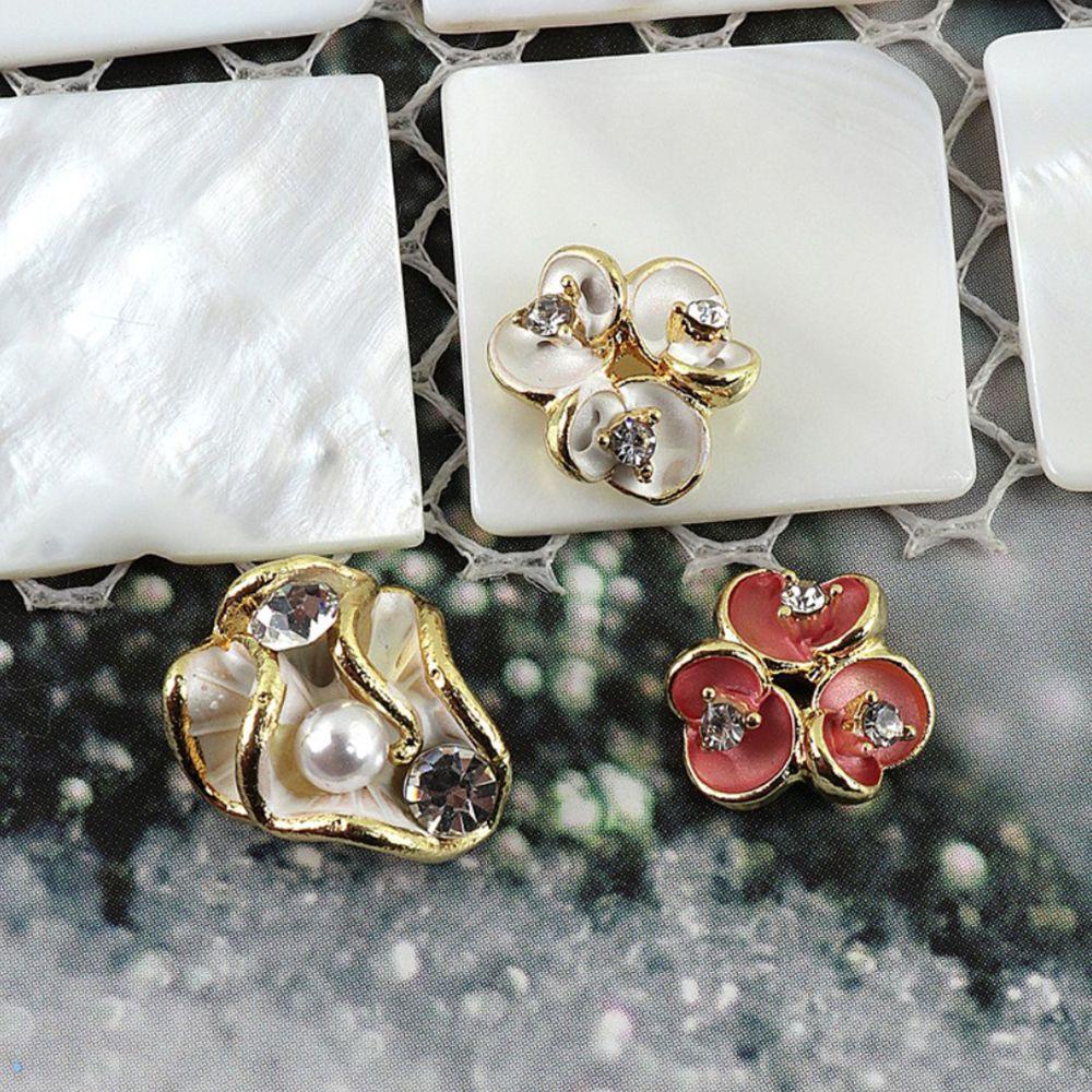 Set 5 Bông Hoa 3D Trang Trí Móng Tay Nghệ Thuật Phong Cách Hàn Quốc