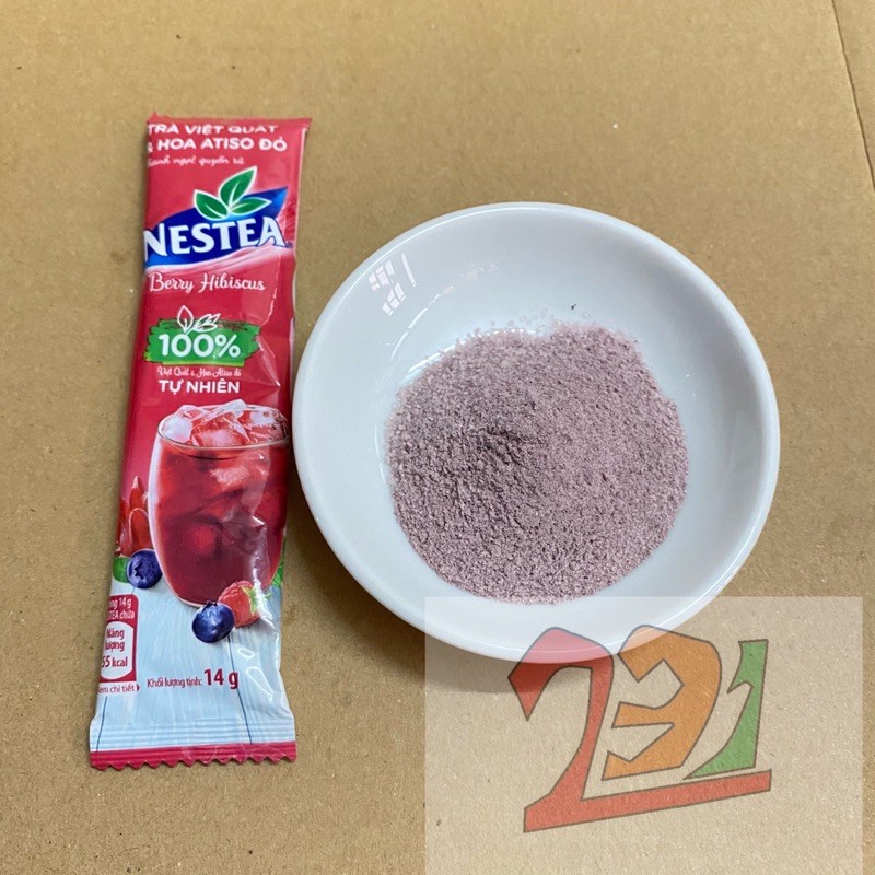 [14g] Túi Trà Hoà Tan Pha uống liền Nestea Việt Quất Atiso Đỏ