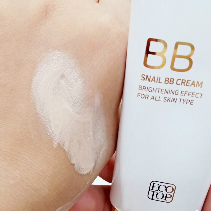 Kem Nền Chống Nắng Ecotop Snail BB Cream Brightening Perfect For All Skin Type SPF 50+/PA+++