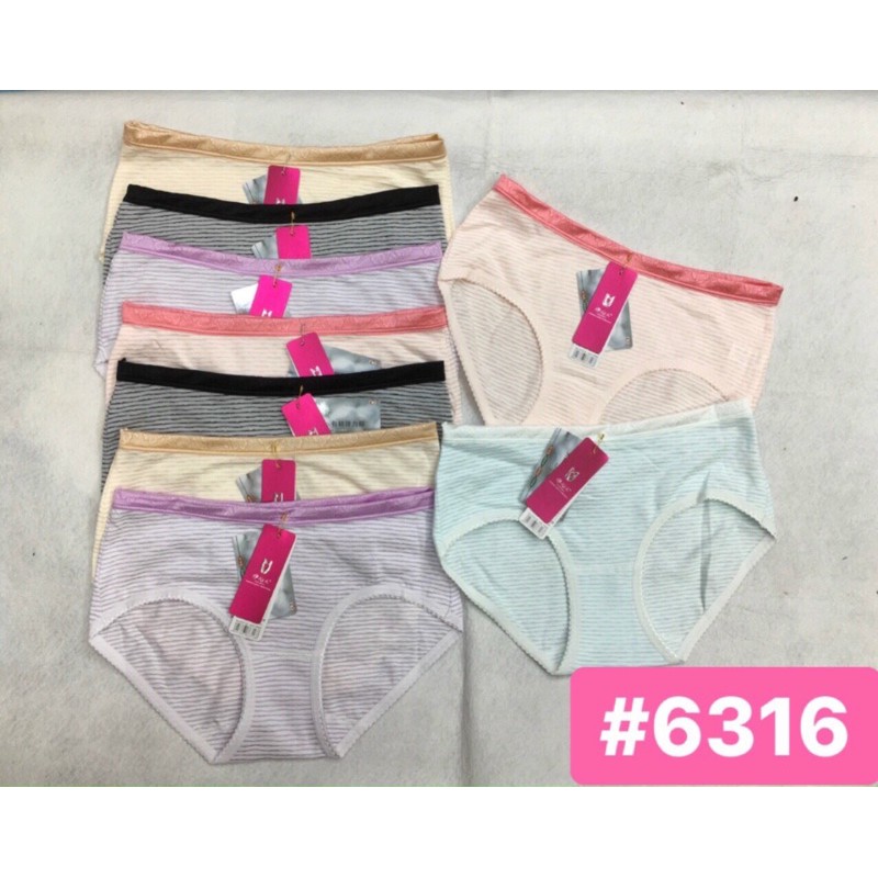 10 Quần lót cotton nữ (6316) Hàng Đài Loan cao cấp.