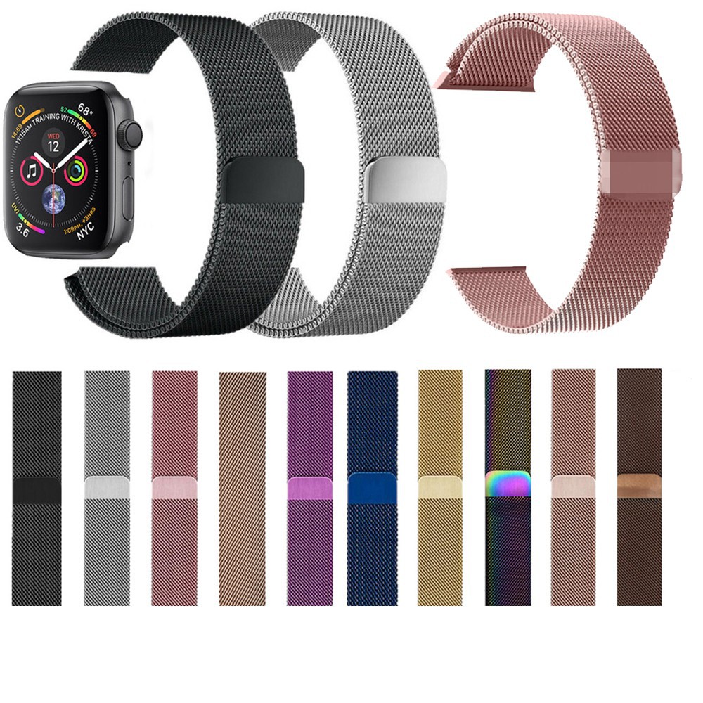 Dây Đeo Milanese Cho Đồng Hồ Thông Minh Apple Watch 5 44mm 38mm 40mm 44mm 42mm Iwatch 5