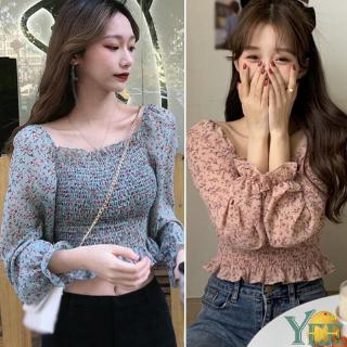 Áo Voan Hoa Cổ Vuông Xinh Xắn Dành Cho Nữ