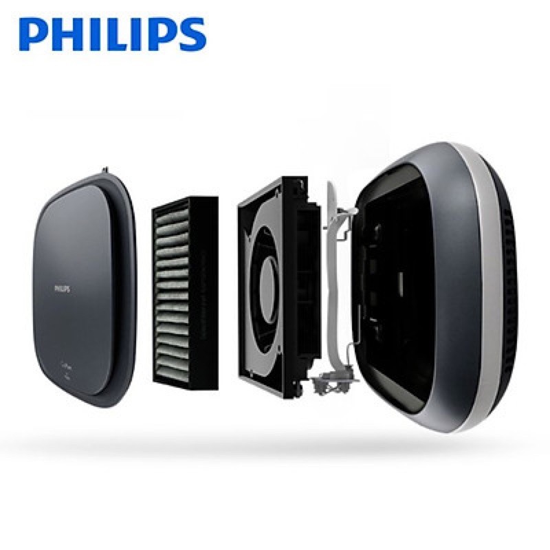 Máy lọc không khí trong ô tô, xe hơi nhãn hiệu Philips GoPure CP100 - Hàng nhập khẩu