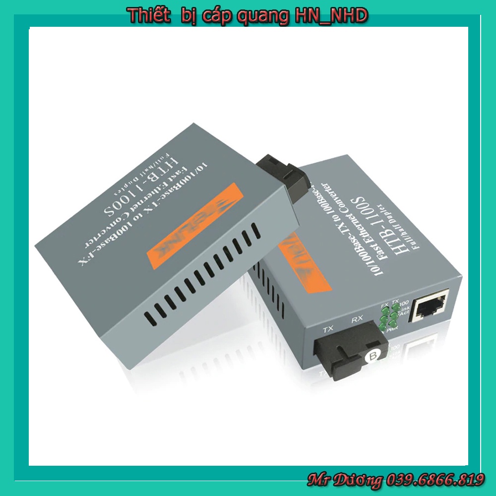 Converter quang 💥FREESHIP💥  1 Cặp Converter quang 1 sợi Netlink 1100S AB