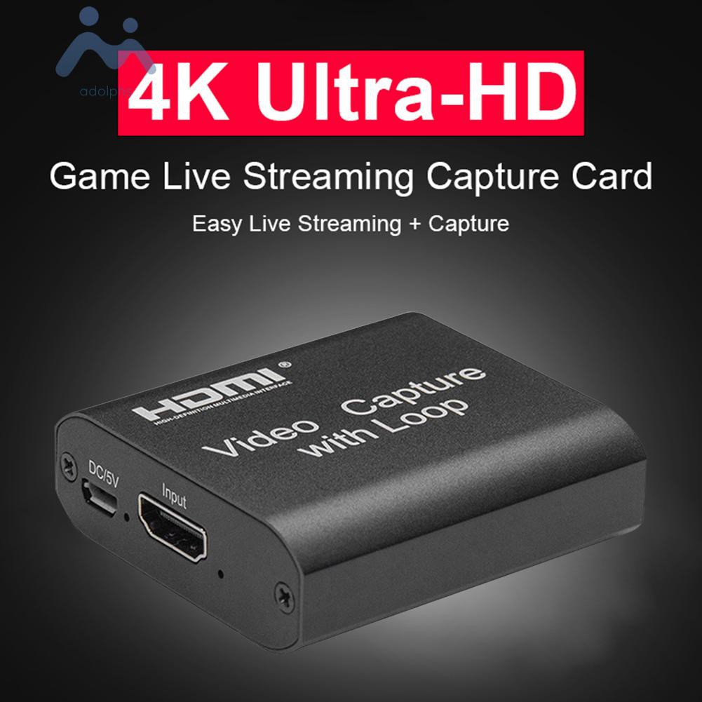 Card Ghi Hình Adolphs 1080p 4k Hdmi-Comp Usb 2.0