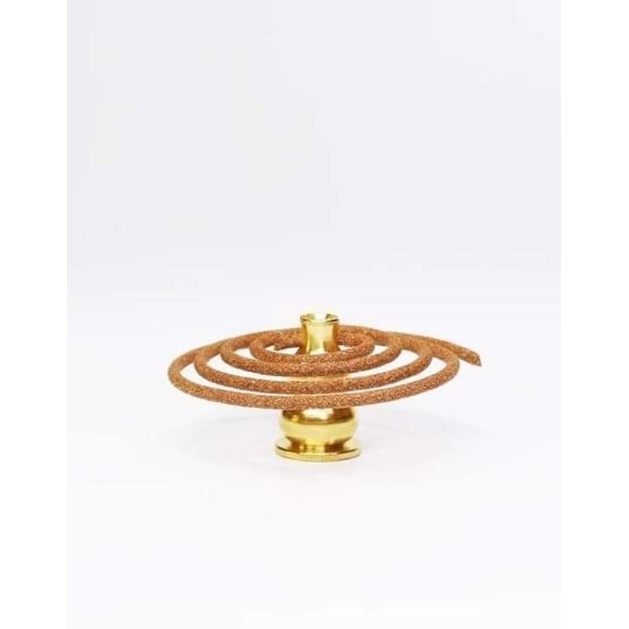 Đế trụ đồng cắm nhang vòng và nhang cây phụ kiện thác khói trầm hương