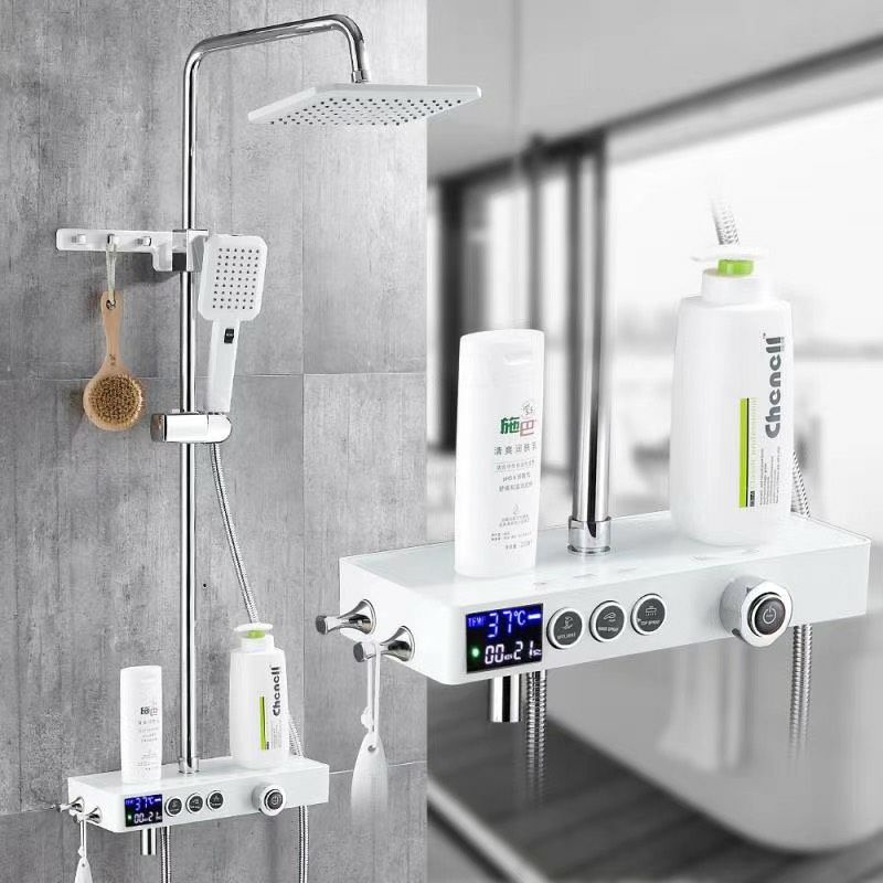 Bộ sen cây tắm đứng, Sen vòi tắm đứng, Vòi hoa sen tắm đứng  INOX 304 chỉnh nhiệt độ