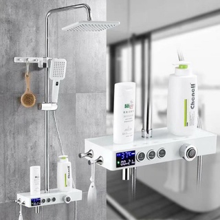 Bộ sen cây tắm đứng, Sen vòi tắm đứng, Vòi hoa sen tắm đứng INOX 304 chỉnh nhiệt độ