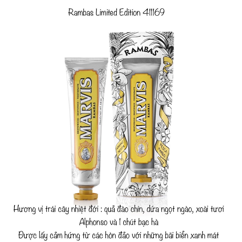 Kem Đánh Răng Marvis Rambas Limited Edition 75ml